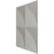Ekena Millwork 11 7/8in. W x 11 7/8in. H Tirana EnduraWall Decorative 3D Wall Panel Covers 0.98 Sq. Ft. WP12X12TIGBW - alternate 4